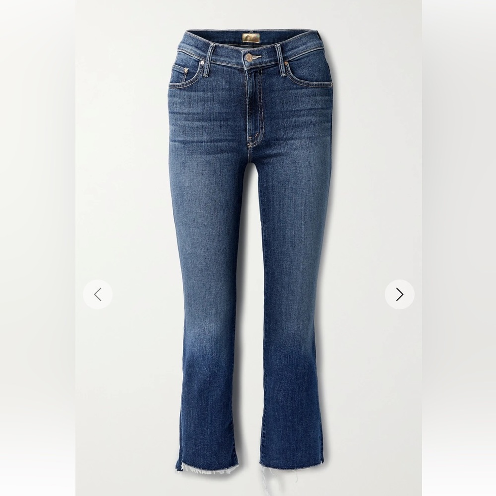 Mother inside crop step fray- not rough enough (wash)- size 24